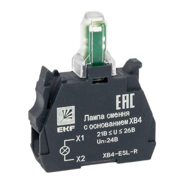 Лампа сменная с основанием XB4 красн. 24В PROxima EKF XB4-ESL-R