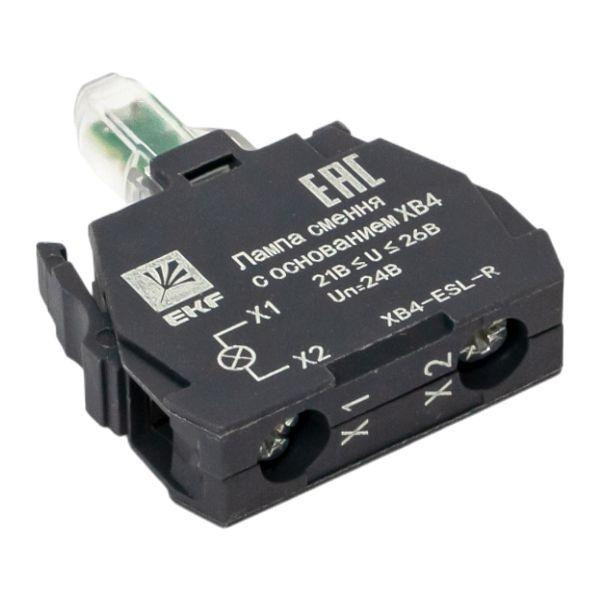 Лампа сменная с основанием XB4 красн. 24В PROxima EKF XB4-ESL-R