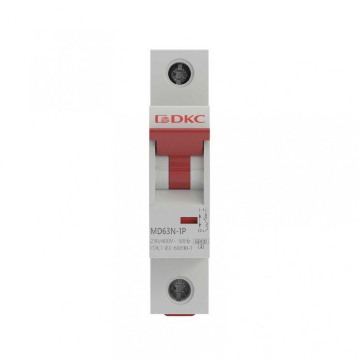 Выключатель автоматический модульный 1п C 6А 6кА MD63N YON MD63N-1PC6