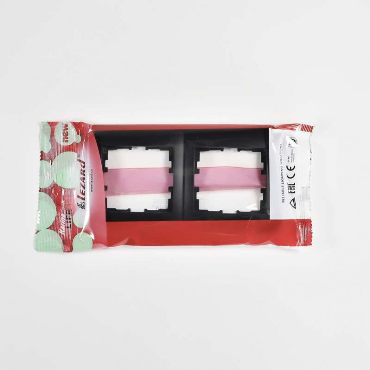 Рамка 2-м Karina Life горизонт. черн. бархат LEZARD 708-4200-147