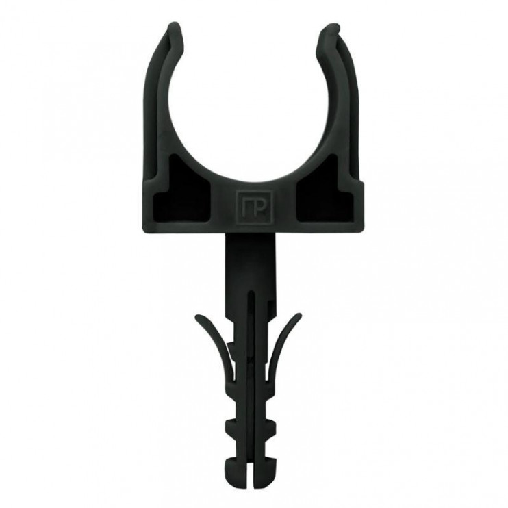 Крепеж-клипса с дюбелем в малой упаковке d32мм черн. (уп.10шт) Промрукав PR13.0306