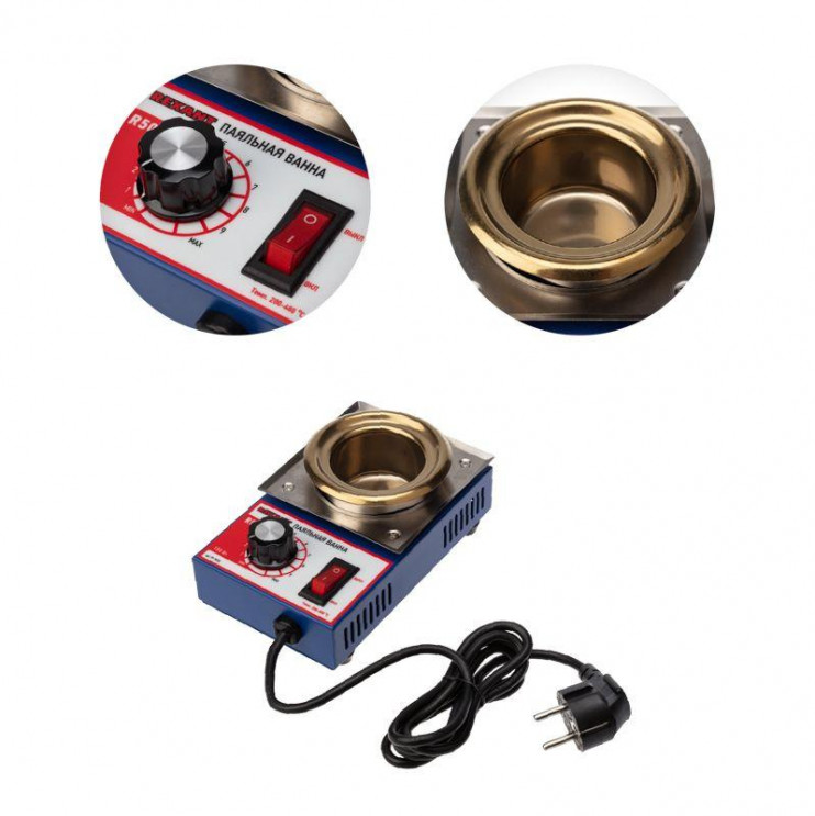 Ванна паяльная модель R50 150Вт d50мм 200-480град.C Rexant 09-9030