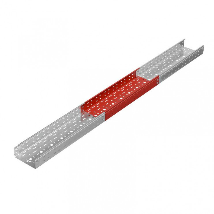 Лоток листовой перфорированный 200х80 L3000 сталь 0.7мм "БЫСТРЫЙ МОНТАЖ ПЛЮС" LPplus80-200-0.7-3000 оцинк. КМ PL0244