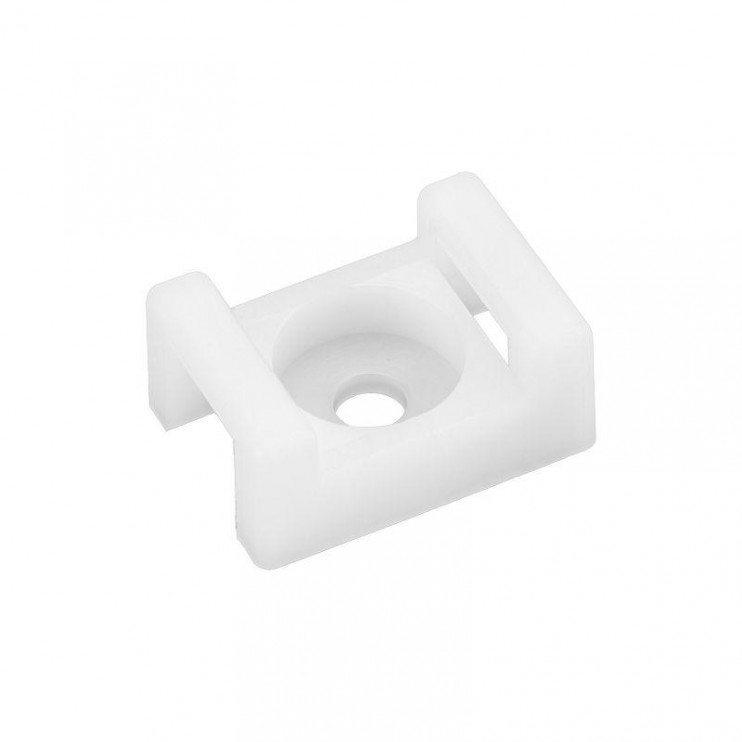 Площадка для крепления стяжки 22х16мм (ПС-2) бел. (уп.100шт) Rexant 07-2102