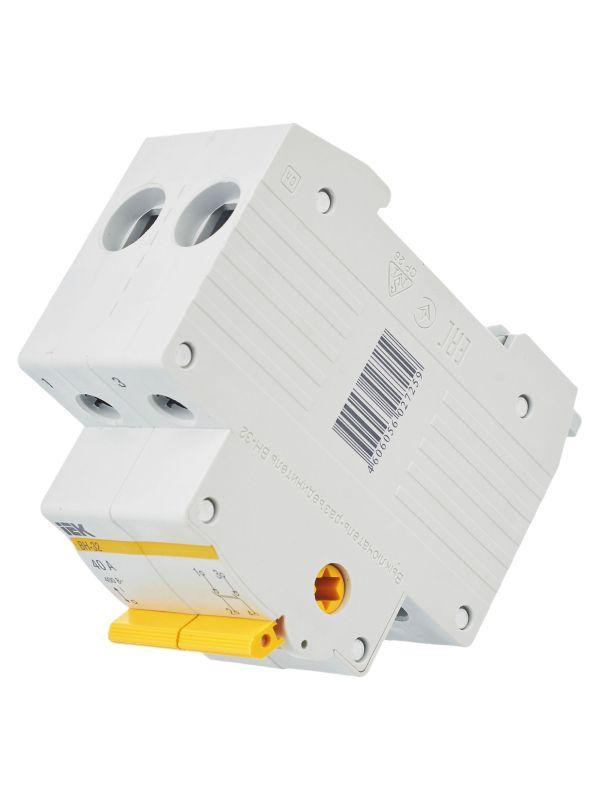 Выключатель нагрузки (мини-рубильник) 2п 40А ВН-32 KARAT IEK MNV10-2-040