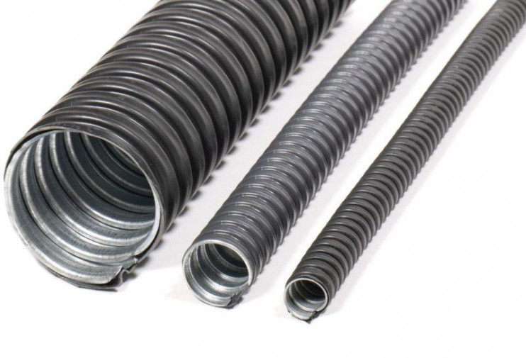 Металлорукав в ПВХ изоляции Р3-ЦПнг 18 d18мм без протяжки черн. (уп.50м) ГОФРОМАТИК zeta44214