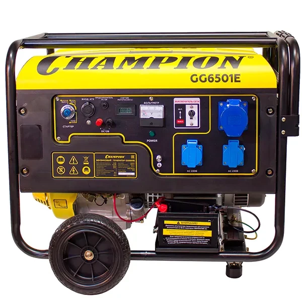 Генератор CHAMPION GG6501E+ATS характеристики ТД АЛЬФА