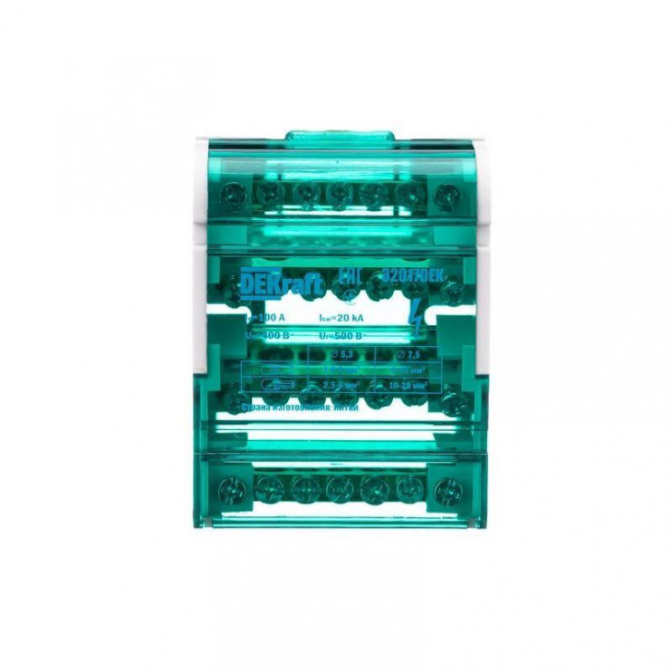 Кросс-модуль ШН-103 на DIN-рейку 4х7 групп 100А DEKraft 32017DEK