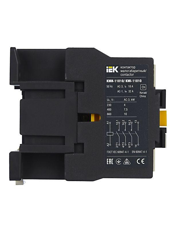 Контактор КМИ-11810 18А 24В/АС3 1НО KARAT IEK KKM11-018-024-10