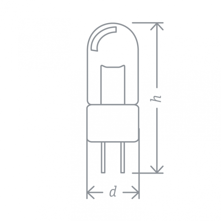 Лампа галогенная 94 210 JC 20Вт clear G4 12В 2000h Navigator 94210