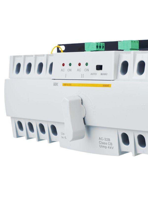 Устройство автоматического ввода резерва АВР 63А KARAT АВР-2 LITE модульное IEK MAT20-063
