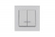 Выключатель 2-клав. с подсветкой Karea RIZZ бел. Makel 88001023