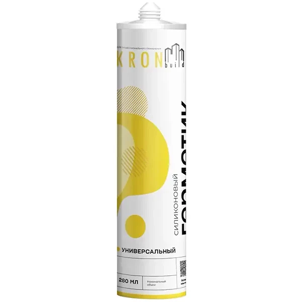 Герметик силиконовый KRONBUILD 280мл черный купить ТД АЛЬФА