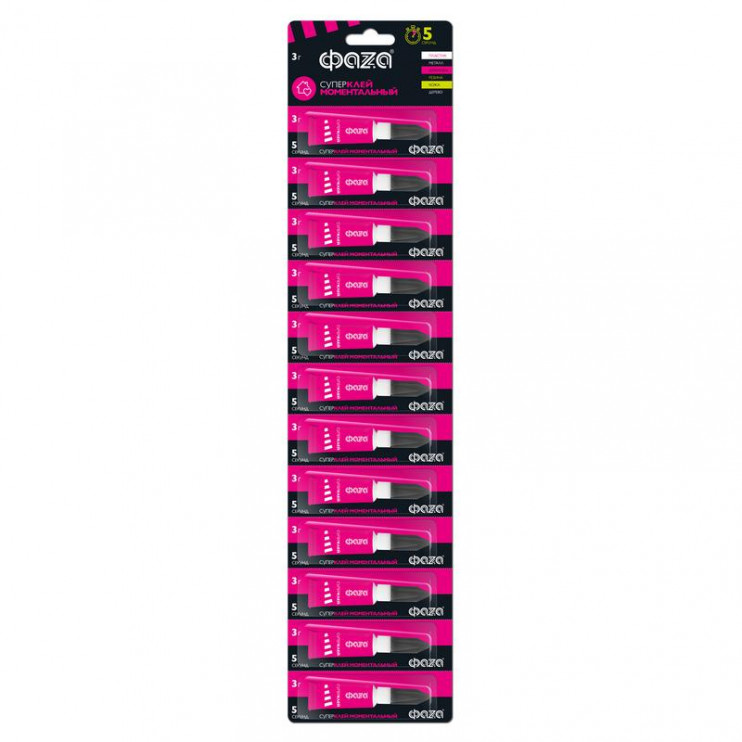 Супер-клей 3г BL-12 (на ленте) GSp-3x12 ФАZА 5044043