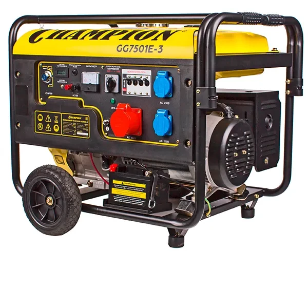 Бензиновый генератор CHAMPION GG7501E-3 цена отзывы ТД АЛЬФА