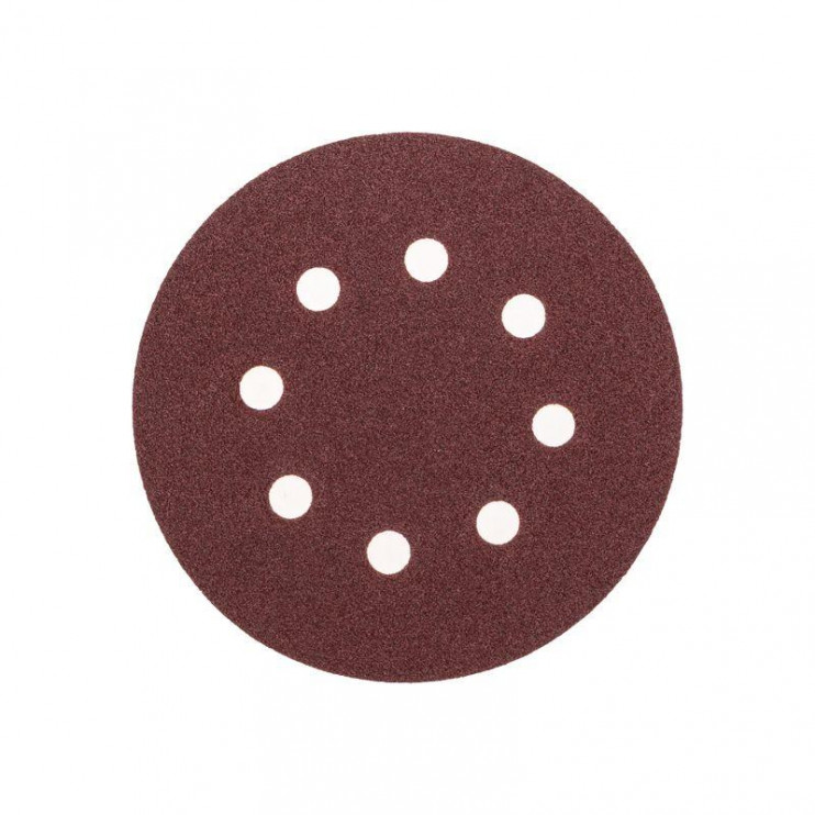 Диск абразивный перфорированный на ворсовой основе на липучке P80 125мм (уп.10шт) Kranz KR-91-1166