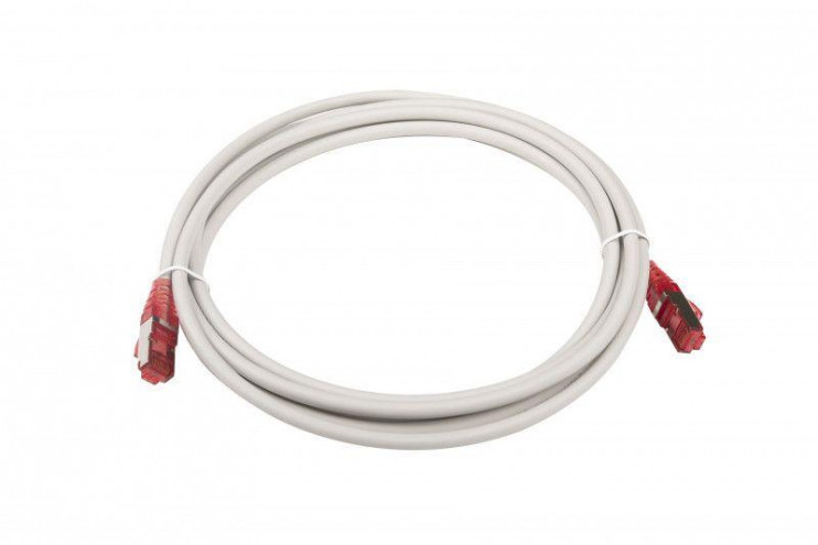 Патч-корд кат.5E F/UTP экранир. LSZH PC-LPM-STP-RJ45-RJ45-C5e-3M-LSZH-GY 3м сер. Hyperline 42338