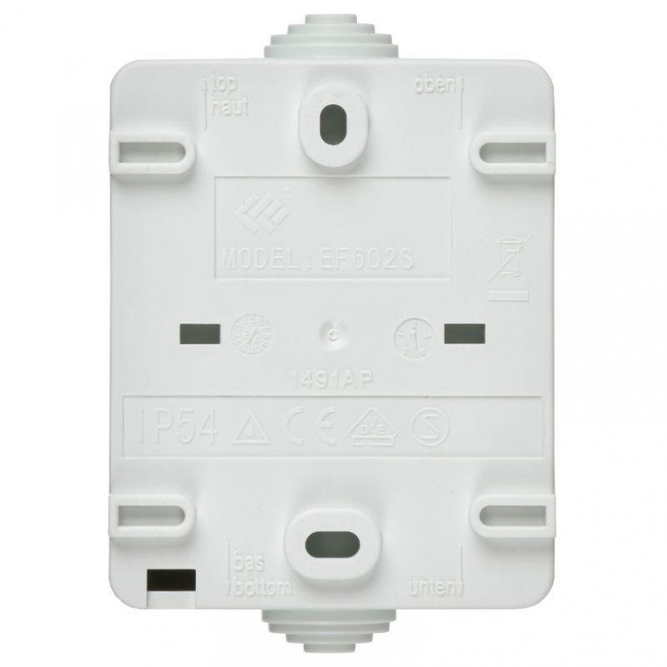 Выключатель проходной 1-кл. ОП Форс IP54 ВС20-1-0-ФБ бел. IEK EVS10-K01-10-54-DC