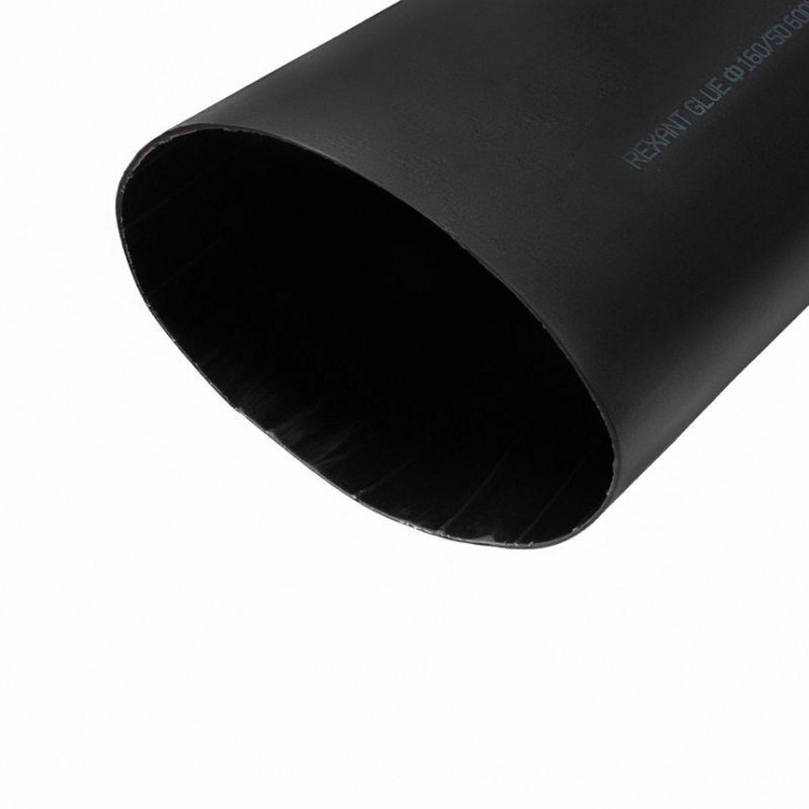 Трубка термоусадочная среднестен. клеевая 160/50 (3-4:1) 1м черн. Rexant 26-0160