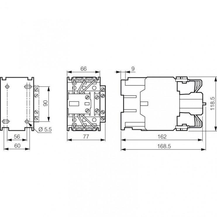 Контактор CTX-C для конд. Н.О.+Н.З 110А 230В Leg 029654