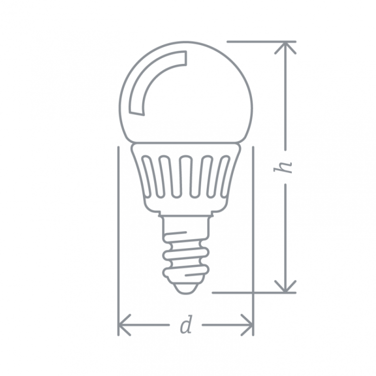 Лампа светодиодная 94 478 NLL-P-G45-5-230-4K-E14 5Вт шар 4000К нейтр. бел. E14 370лм 176-264В Navigator 94478
