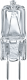 Лампа галогенная 94 214 JCD 50Вт капсульная G6.35 3000К 230В clear 2000h Navigator 94214
