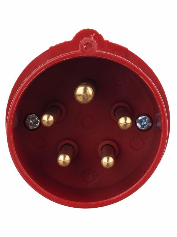 Вилка эл. каб. 16А 3P+PE+N 380В IP44 ССИ-015 IEK PSR02-016-5