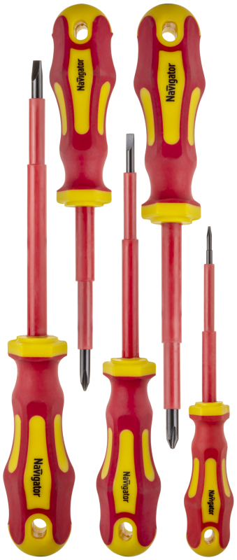 Набор отверток диэлектрических NHT-Otd01-H5 (5шт) Navigator 93000