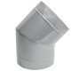 Колено Ø120мм 0.5мм водосточной трубы ZN