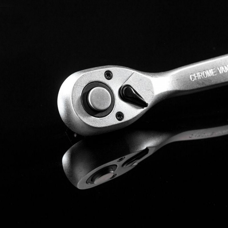 Ключ-трещотка для торцовых головок 1/2 СrV 72 зубца Kranz KR-12-8401