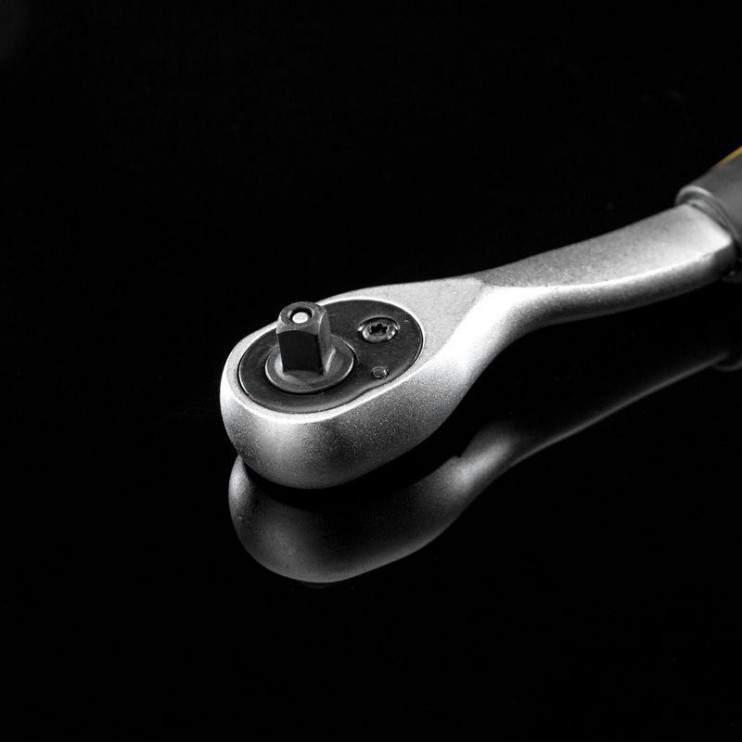 Ключ-трещотка для торцовых головок 1/4 СrV 72 зубца Kranz KR-12-8403