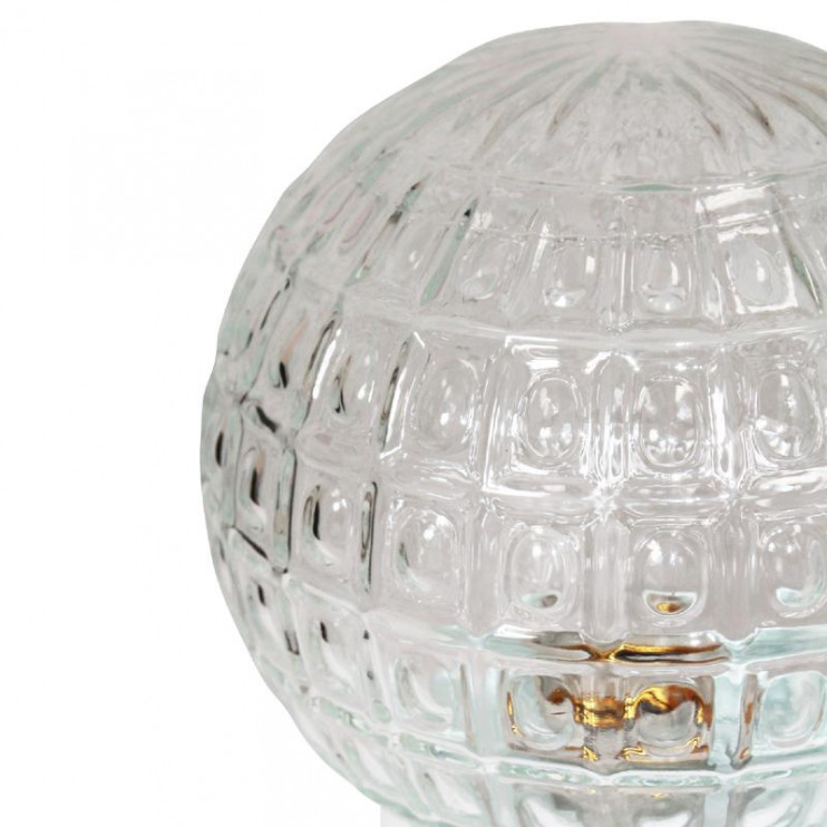 Светильник НББ 64-60-080 "Гранат" d150 1х60Вт E27 IP20 прозр./корпус прямой бел. Элетех 1005100178