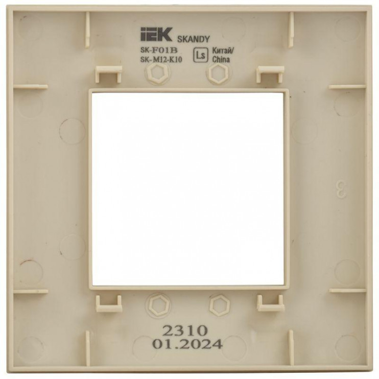 Рамка 1-м SKANDY SK-F01B беж. IEK SK-M12-K10